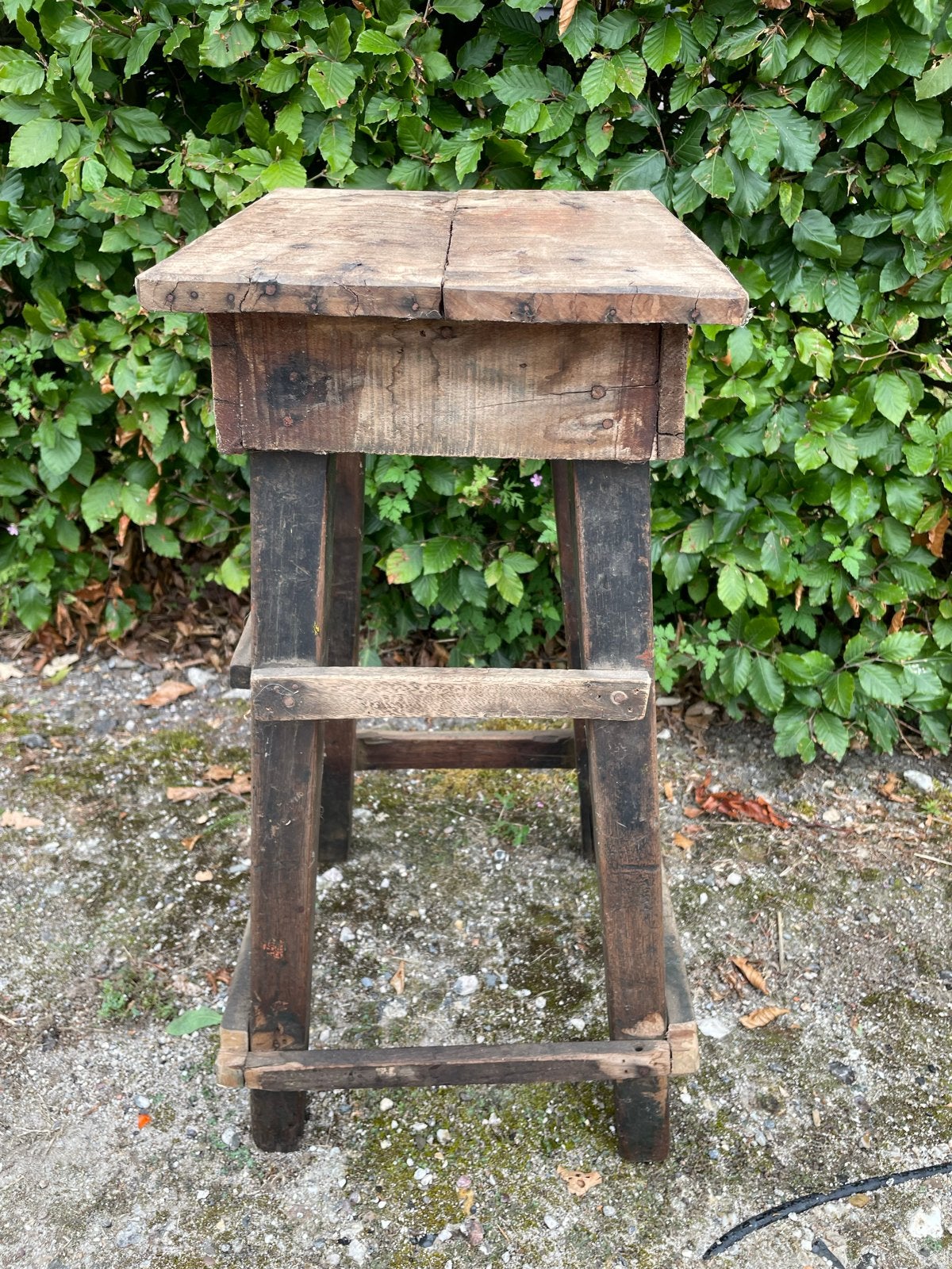 Gaaf houten krukje voor binnen of buiten, Ophalen of Verzenden, Gebruikt, Hout