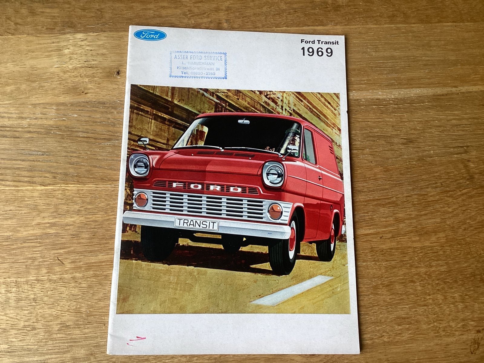 Ford Transit Brochure 1969 - Origineel, Ophalen of Verzenden, Gelezen, Ford