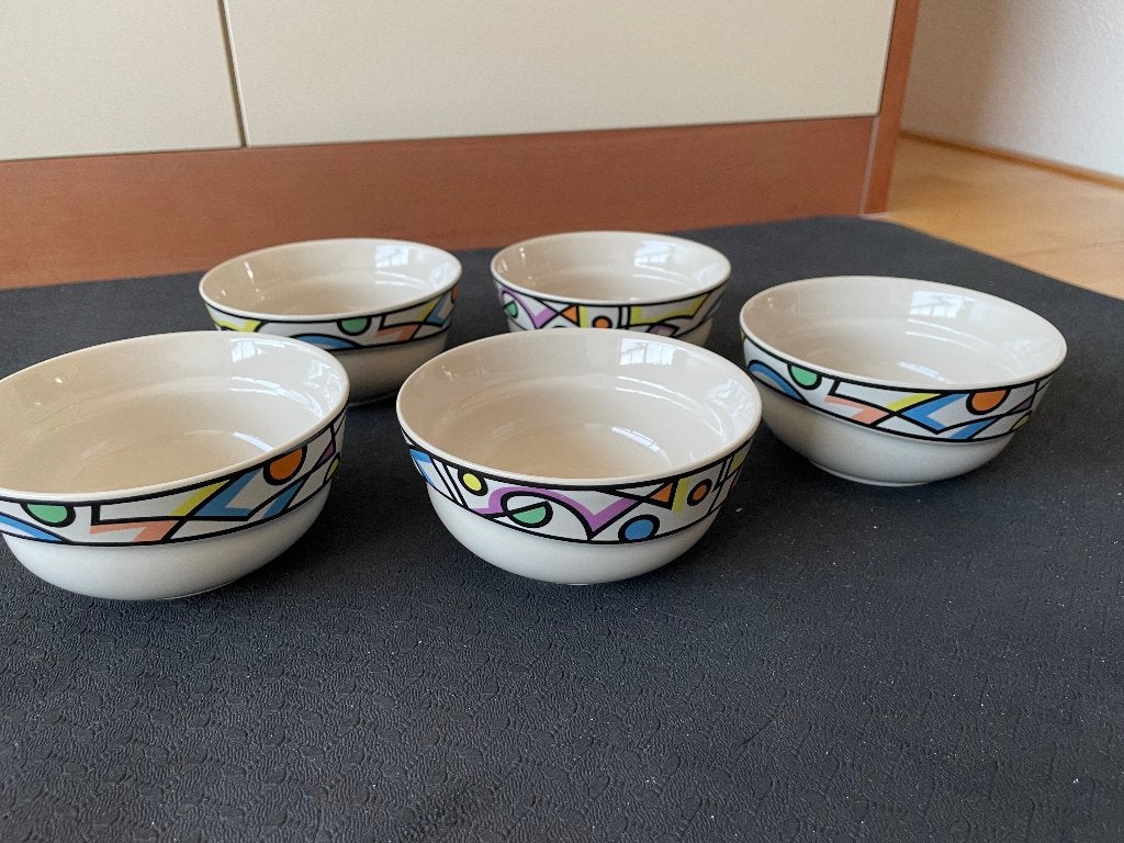 Rosenthal 5 schaaltjes – ontwerp Dorothy Hafner, Ophalen