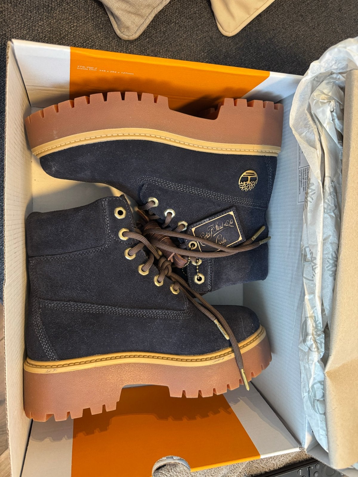 Timberland Stone Street 6 Inch Waterproof Boot Donkerblauw, Ophalen of Verzenden, Nieuw, Blauw, Lage of Enkellaarzen