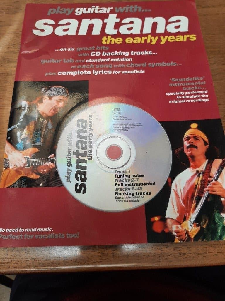 Boek - Play guitar with... Santana, Ophalen of Verzenden, Nieuw, Artiest