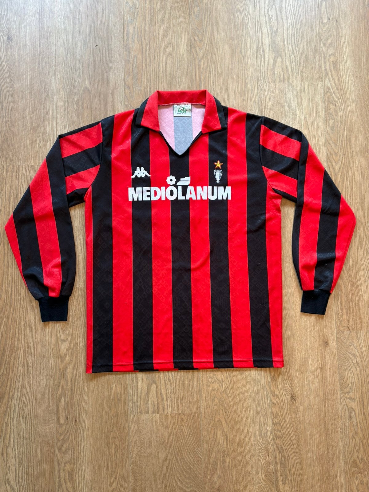 AC Milan 1989/90 - Van Basten/Gullit/Rijkaard, Maat XL, Verzenden, Gebruikt, Shirt