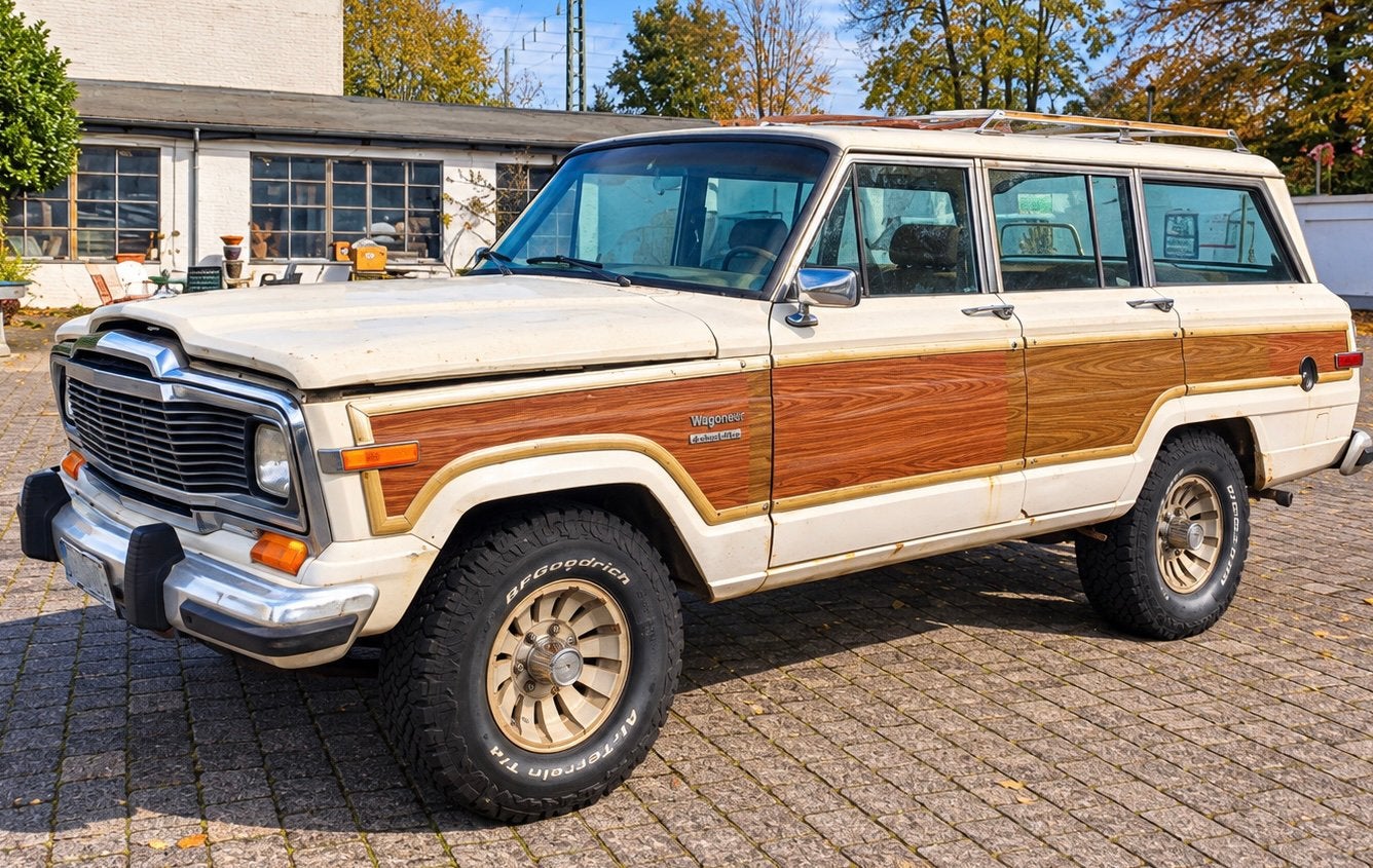 ‼️JEEP GRAND WAGONEER 5.9 V8 BJ1974 OLDTIMER BELASTINGVRIJ‼️, Automaat, Trekhaak, Wit, Leder