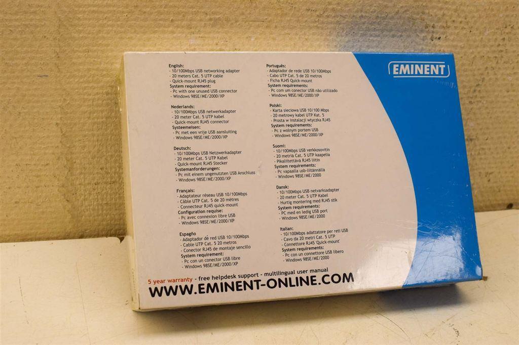 Eminent Complete networking kit 48070, Computers en Software, Netwerkkaarten, Ophalen of Verzenden, Gebruikt