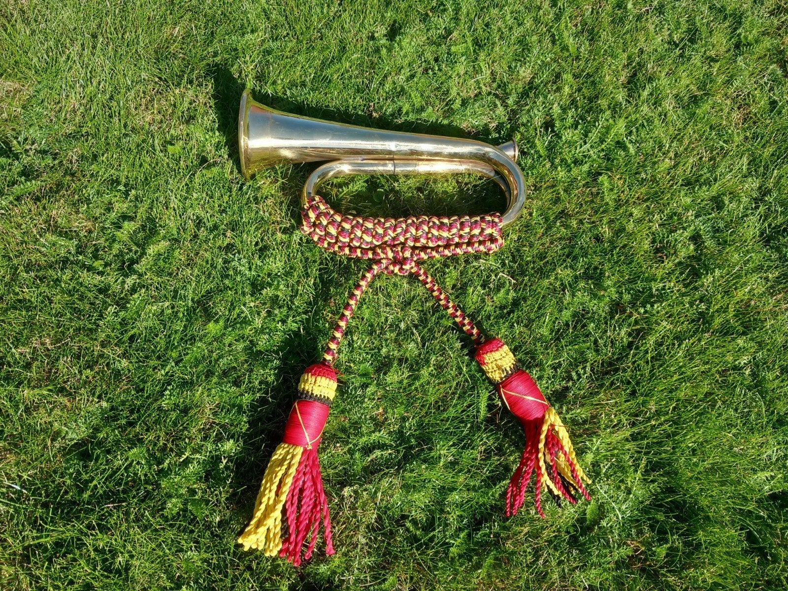 Koperen signaalhoorn met Decoratieve Kwasten, Ophalen of Verzenden, Nieuw, Overige typen