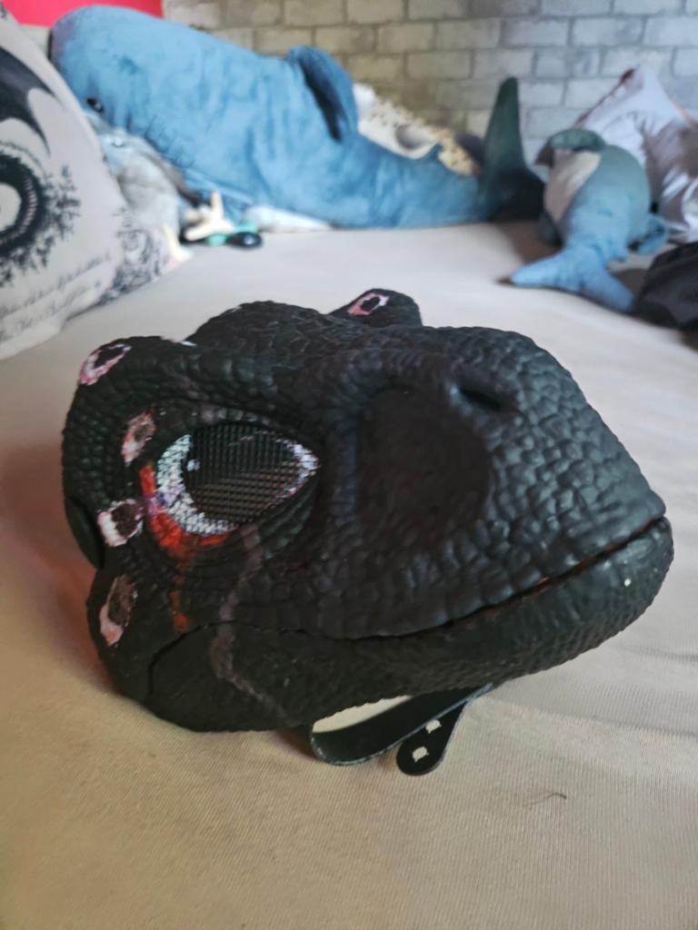 dinomask unfished fursuit, Ophalen of Verzenden, Zo goed als nieuw, Overige typen
