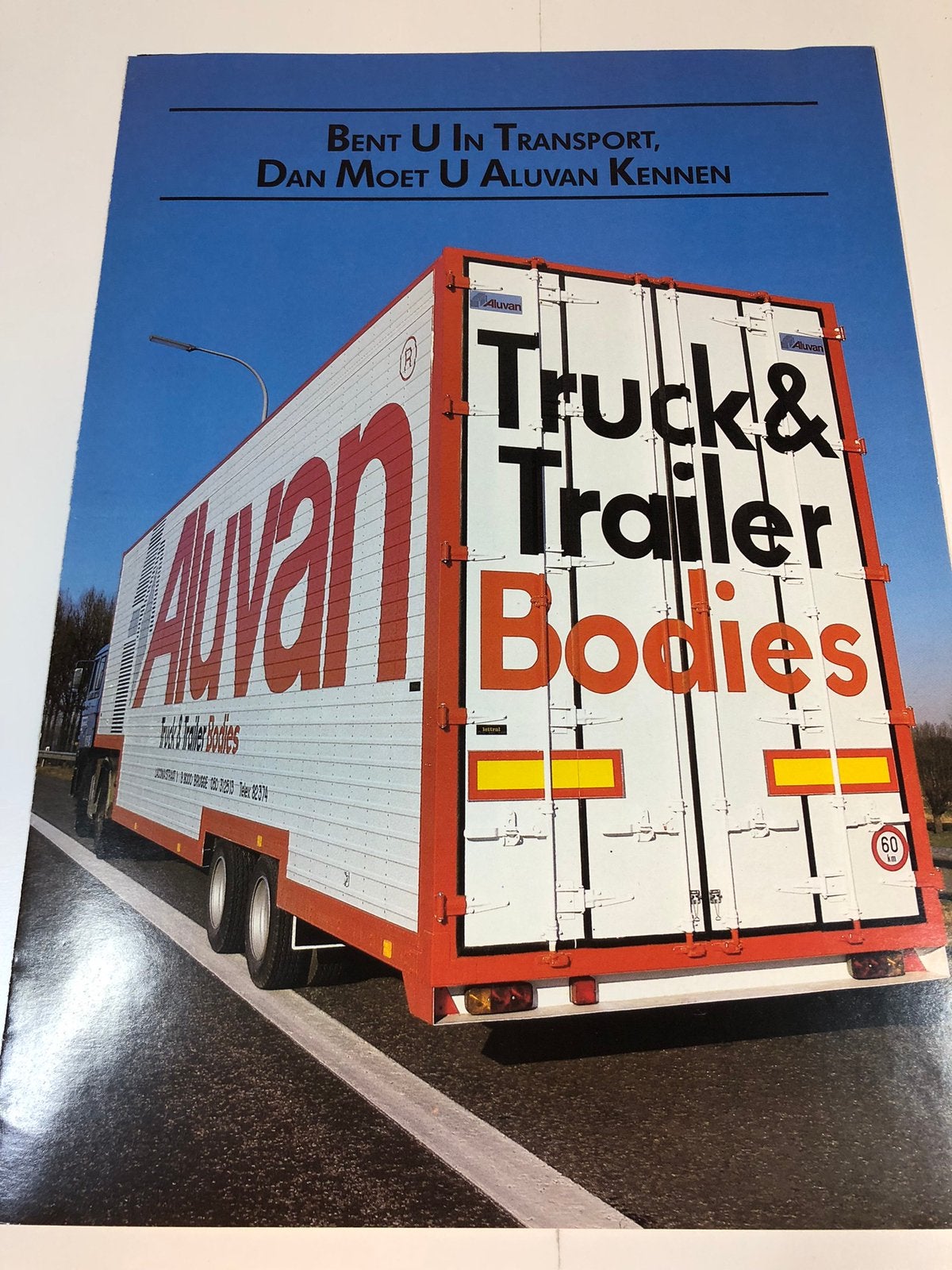 Folder Aluvan Truck and Trailer bodies, Ophalen of Verzenden, Zo goed als nieuw, Overige merken