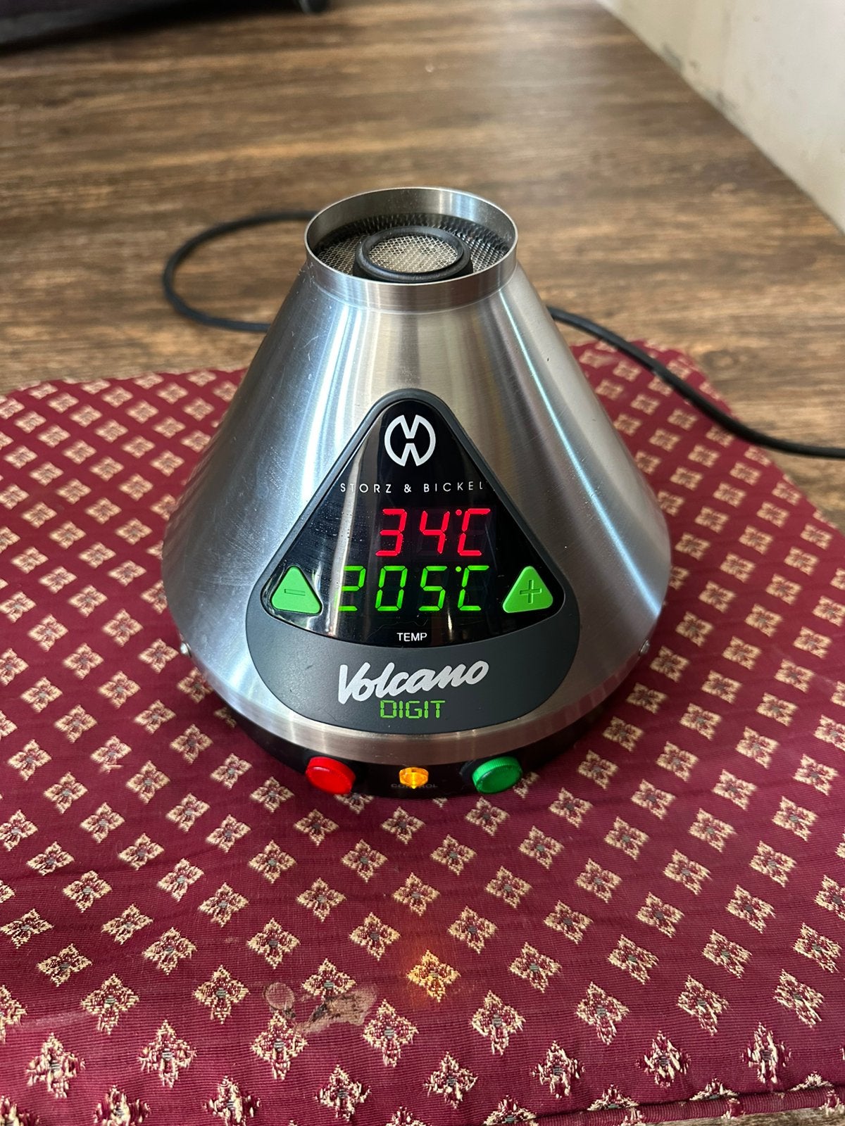 Storz & Bickel Volcano Digit vaporizer, Ophalen of Verzenden, Zo goed als nieuw, Rvs of Chroom