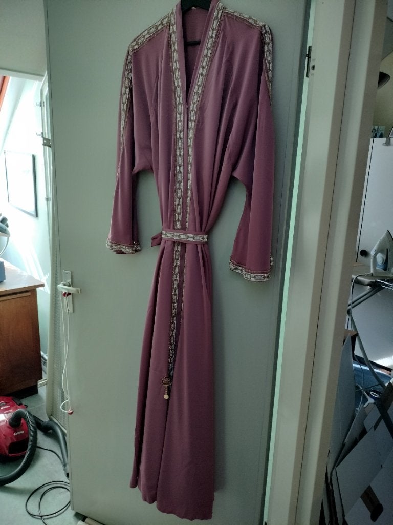 Maxi jurk of abaya, Ophalen of Verzenden, Nieuw, Roze, Onder de knie