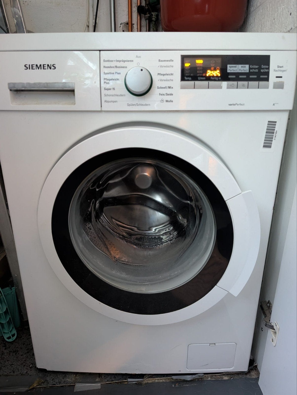 Siemens WM14Q4EC0, Witgoed en Apparatuur, Wasmachines, Ophalen, Gebruikt, Voorlader, Energieklasse A of zuiniger