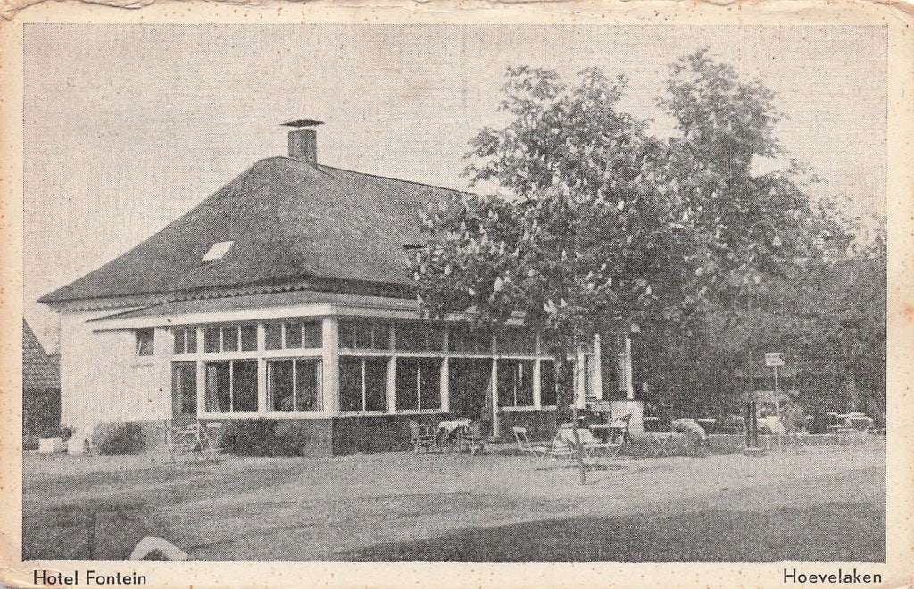 JP191 Hoevelaken Hotel Fontein 1949, Verzenden, 1940 tot 1960, Gelopen, Utrecht