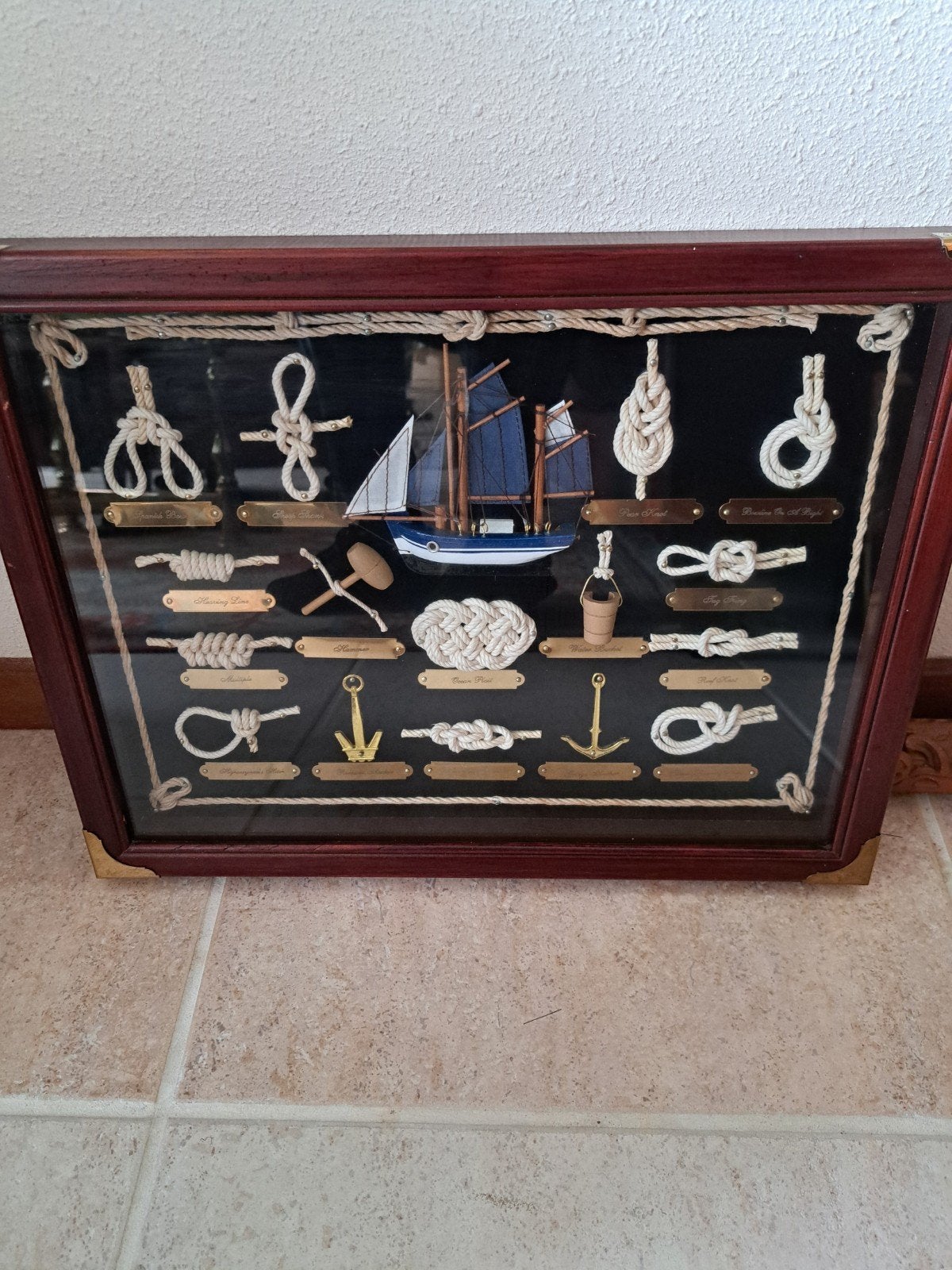 mooi  scheeps knopen schilderij, Ophalen of Verzenden, Zo goed als nieuw