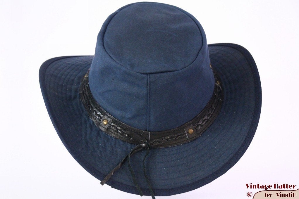 Australische outdoor wax hoed blauw katoen 56 57 58 59 60 61, Hoed, Nieuw, Ophalen of Verzenden, 58 of 59 cm (L, 7¼ of ⅜ inch)