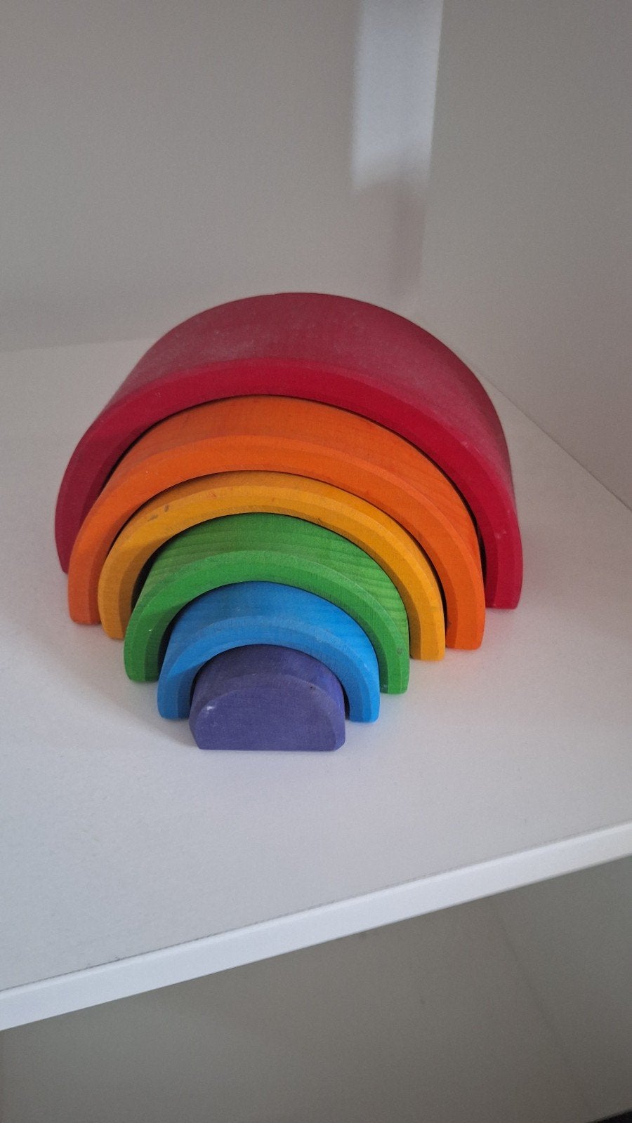 Grimm's Houten Regenboog  17cm 6 delig, Ophalen