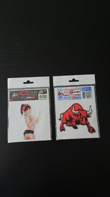 Vinyl Stickers Pin-up & Rode Stier | Auto & Motor, Ophalen of Verzenden, Nieuw