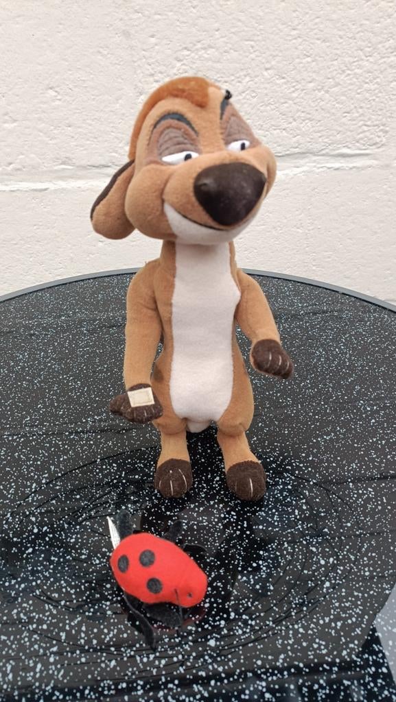 Stokstaartje Disney knuffel, Ophalen of Verzenden, Leeuwenkoning of Jungle Boek, Gebruikt, Knuffel