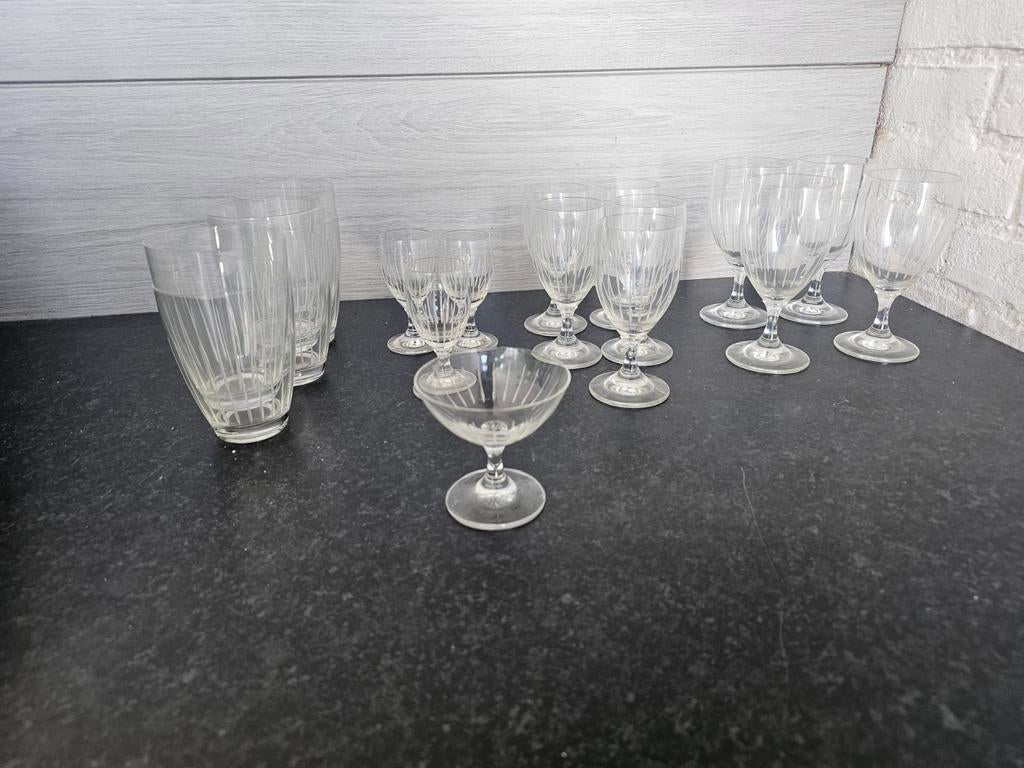 Set van diverse drinkglazen, Ophalen of Verzenden