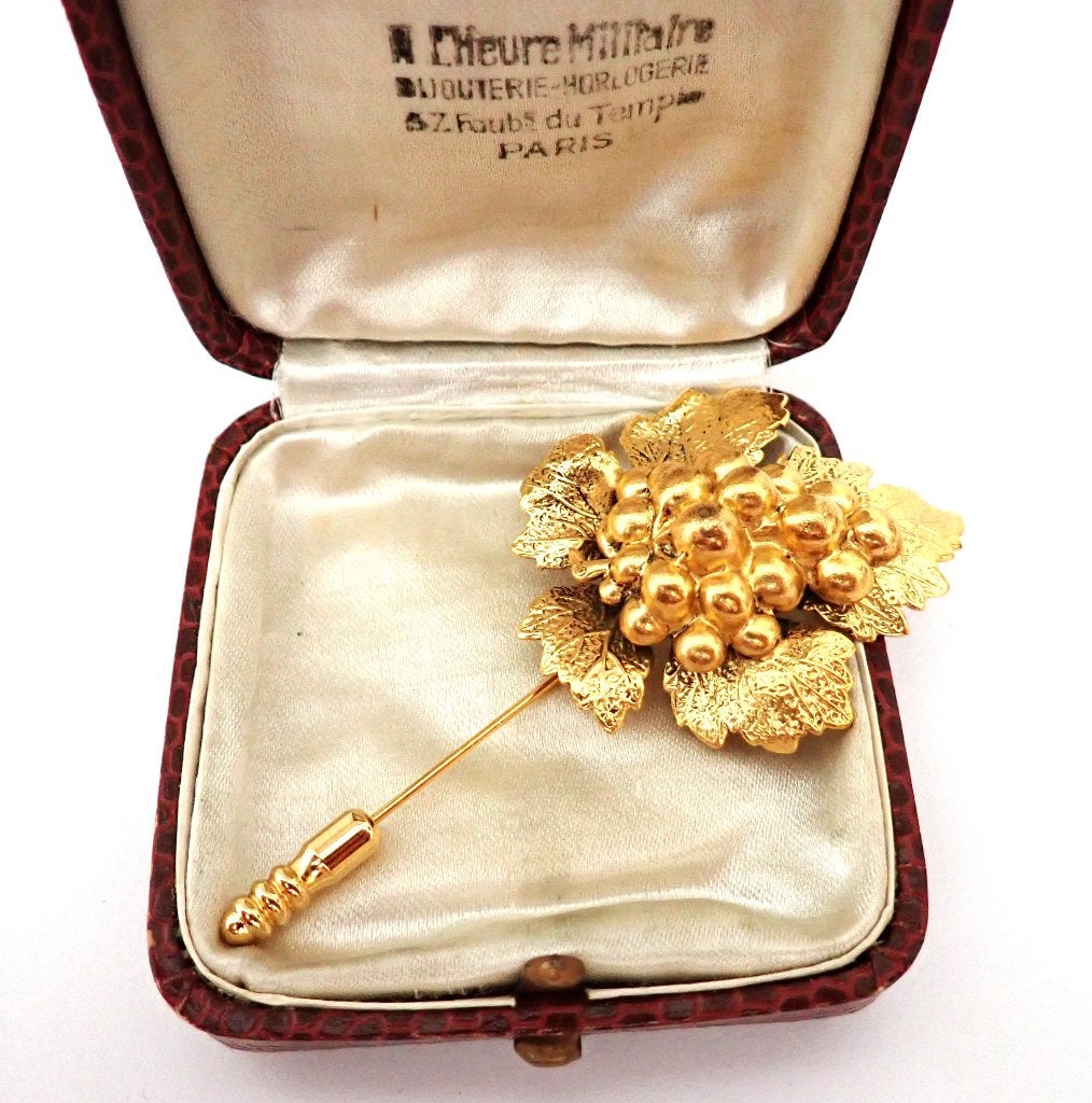 Prachtige vintage pin, Overige materialen, Verzenden, Zo goed als nieuw, Goud