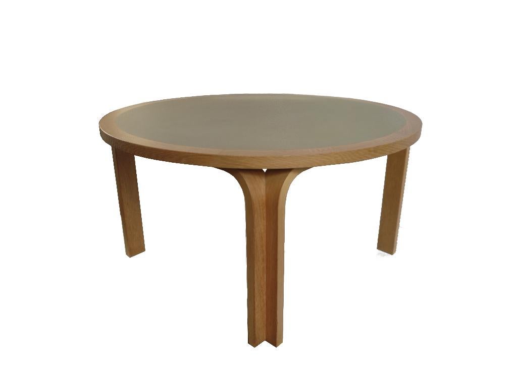 Prachtige Deense Thygesen & Sorensen design salontafel, Ophalen, Gebruikt, 100 tot 150 cm, Rond