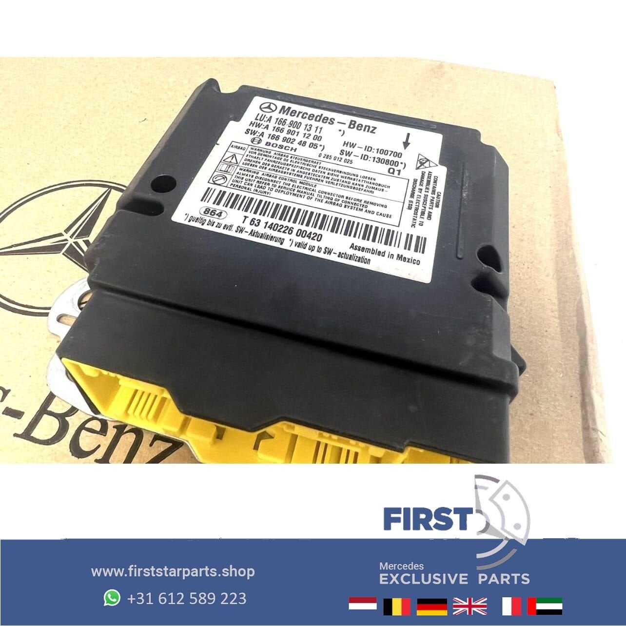 A1669001311 A1669011200 MERCEDES SRS AIRBAG MODULE W166 X166, Auto-onderdelen, Gebruikt, -, Ophalen of Verzenden, -