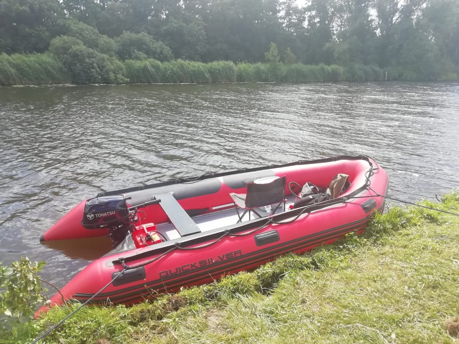 Quicksilver 430 HD rubberboot met 5 pk motor, Ophalen, Quicksilver