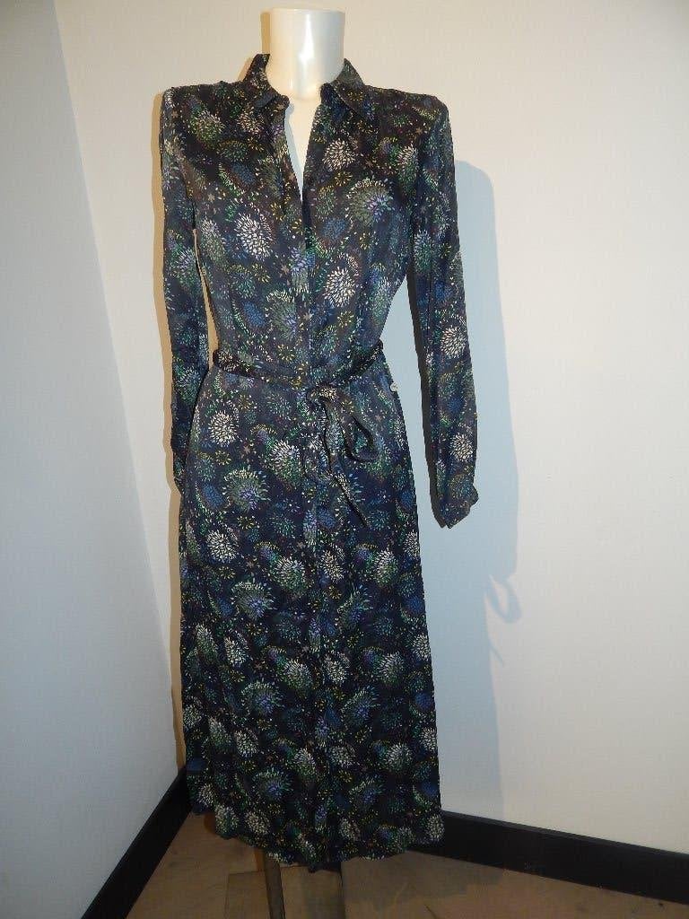 POM Amsterdam x katja door knoop jurk boeket print 38, Maat 38/40 (M), Overige kleuren, Verzenden, Gedragen