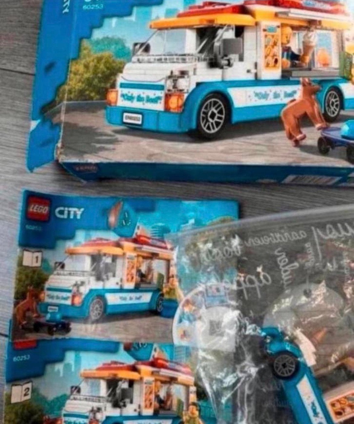 Lego city 60253 ijswagen, Lego, Ophalen of Verzenden, Compleet, Complete set