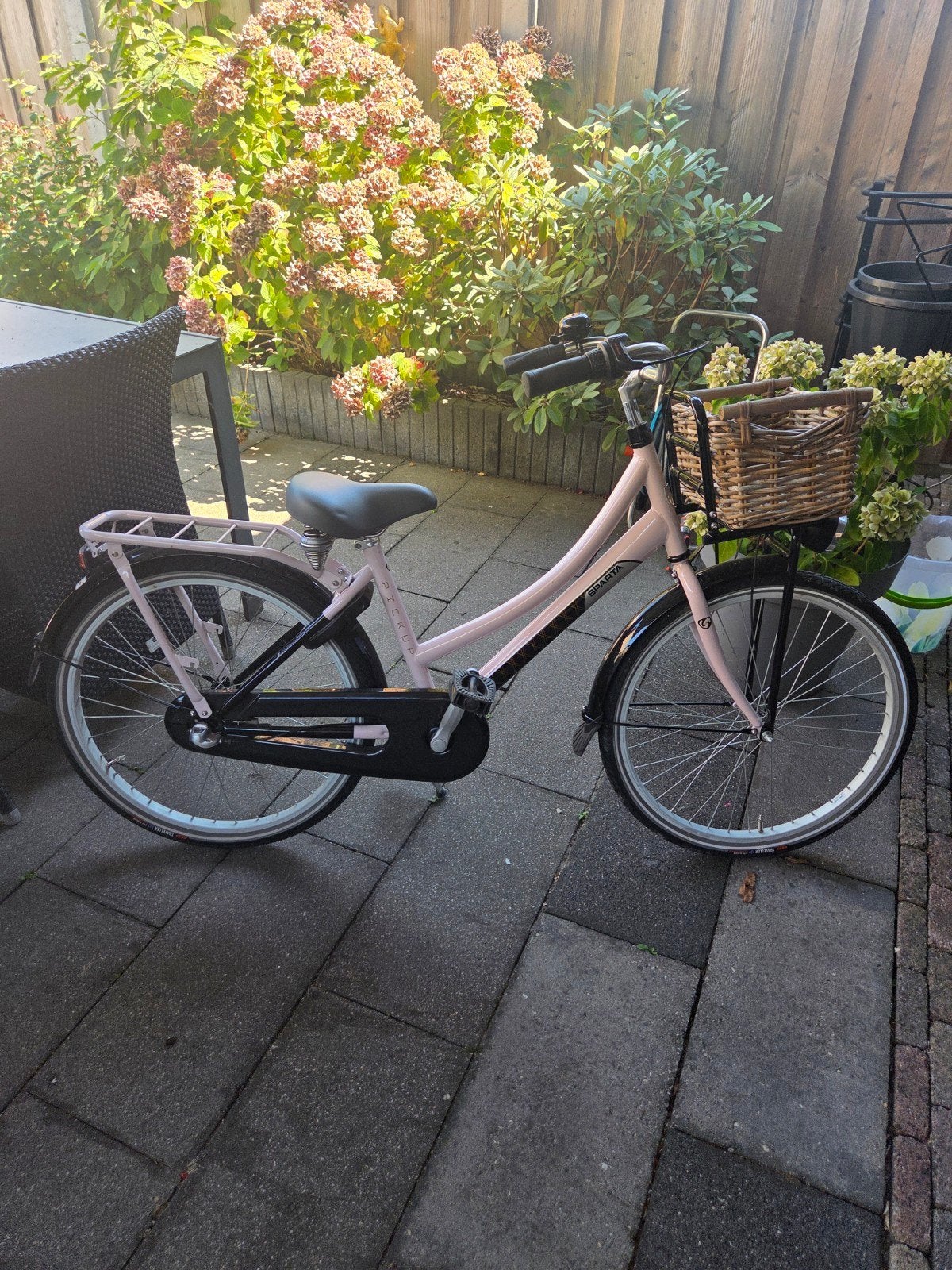 Sparta Pickup Meisjesfiets 24 inch Als nieuw - Roze met mand, Ophalen, Terugtraprem, Sparta, Gebruikt