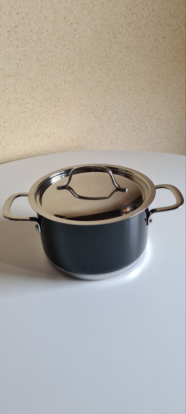BK Pan RVS 19 cm zwart - Geschikt voor gas en inductie, Ophalen of Verzenden