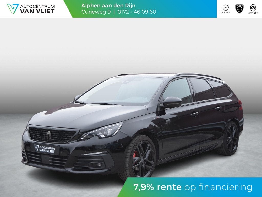 Peugeot 308 SW 1.2 PureTech Blue Lease GT 130 PK | AUTOMAAT, 12 maanden, Gebruikt, 1199 cc, Zwart