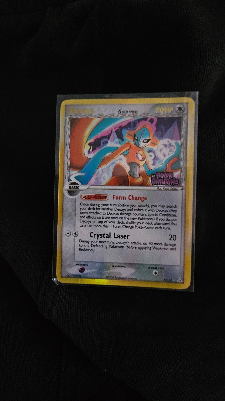 Deoxys 5/110 STAMP reverse holo pokemonkaart, Ophalen of Verzenden, Zo goed als nieuw