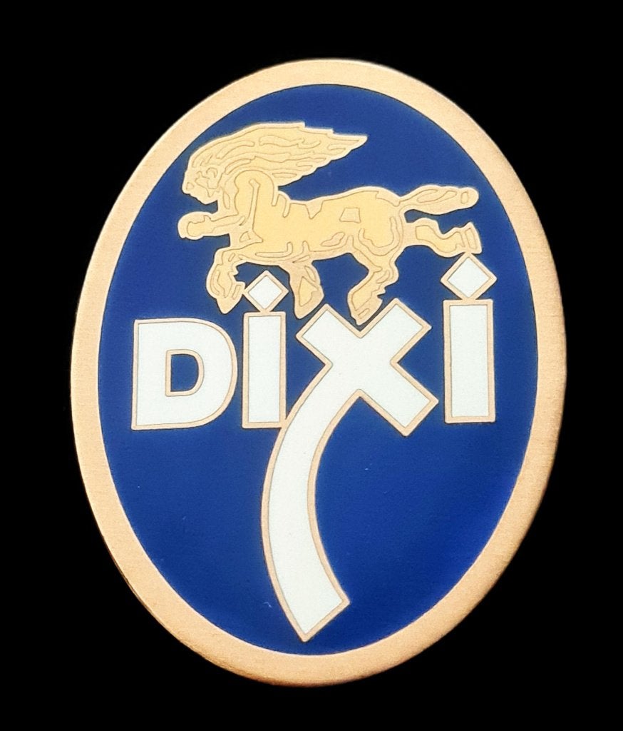 Dixi broche- blauw- bronskleur -, Verzenden, Nieuw, Transport, Speldje of Pin