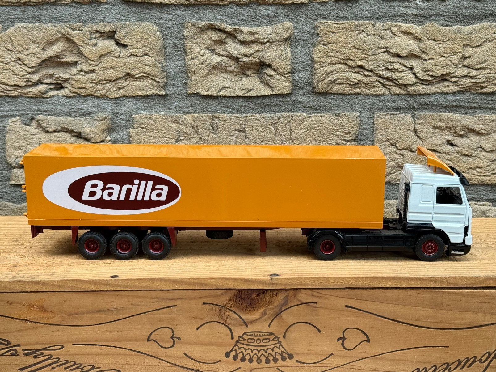 Tekno Barilla scania streamline kastenoplegger in dood, Ophalen of Verzenden, Nieuw, Bus of Vrachtwagen, Tekno