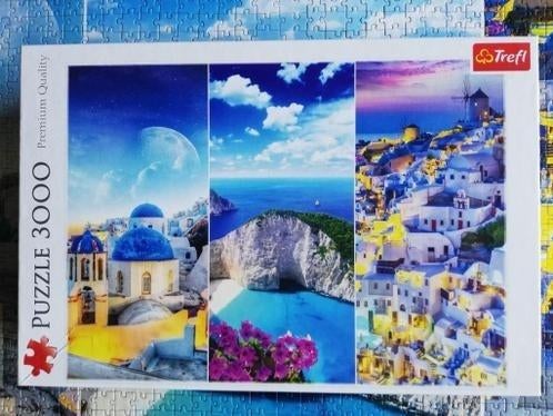 Puzzel 3000 stukjes: Greek Holidays, Ophalen of Verzenden, Meer dan 1500 stukjes, Zo goed als nieuw, Legpuzzel