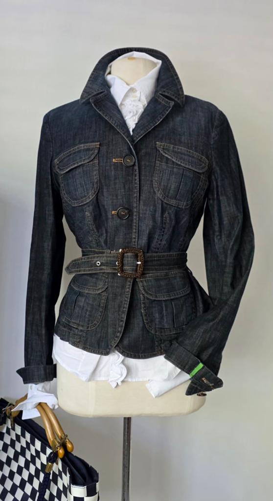 Pauw jeans jasje/ kolbert 38/40, Kleding | Dames, Maat 38/40 (M), Pauw, Zo goed als nieuw, Jasje