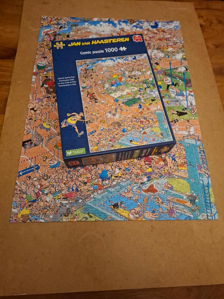 Jan van Haasteren - Olympische Spelen Paris (1000), Ophalen, 500 t/m 1500 stukjes, Zo goed als nieuw