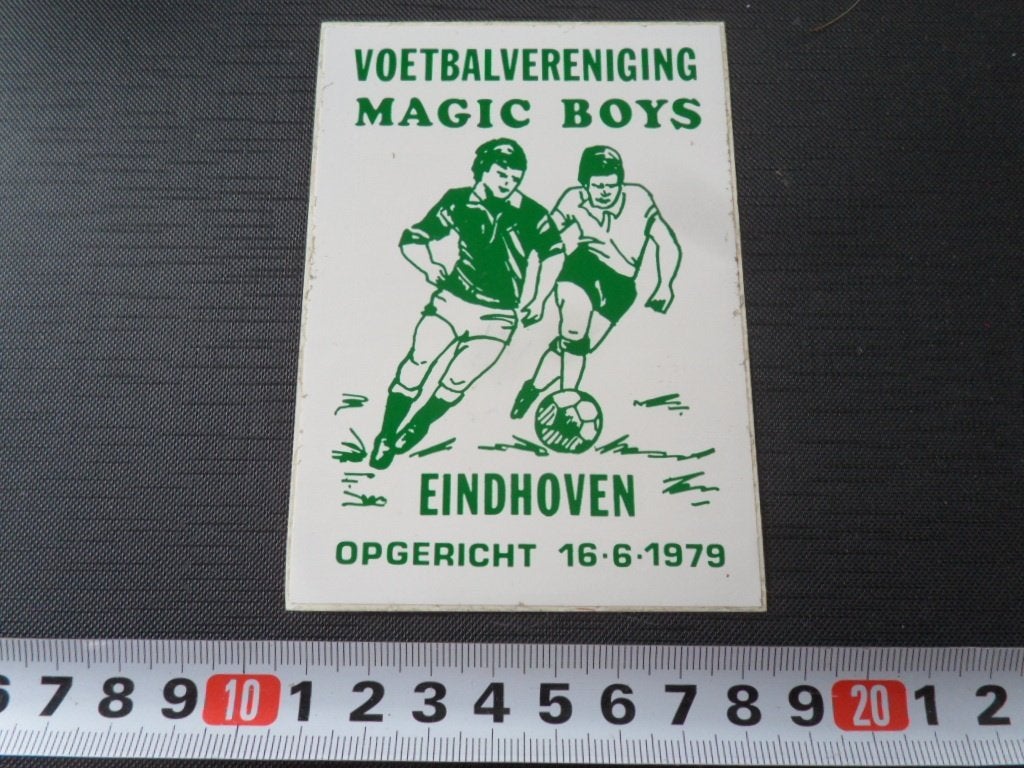 sticker EHV Eindhoven Voetbalvereinging MAGIC BOYS 16-6-1979, Ophalen, Zo goed als nieuw