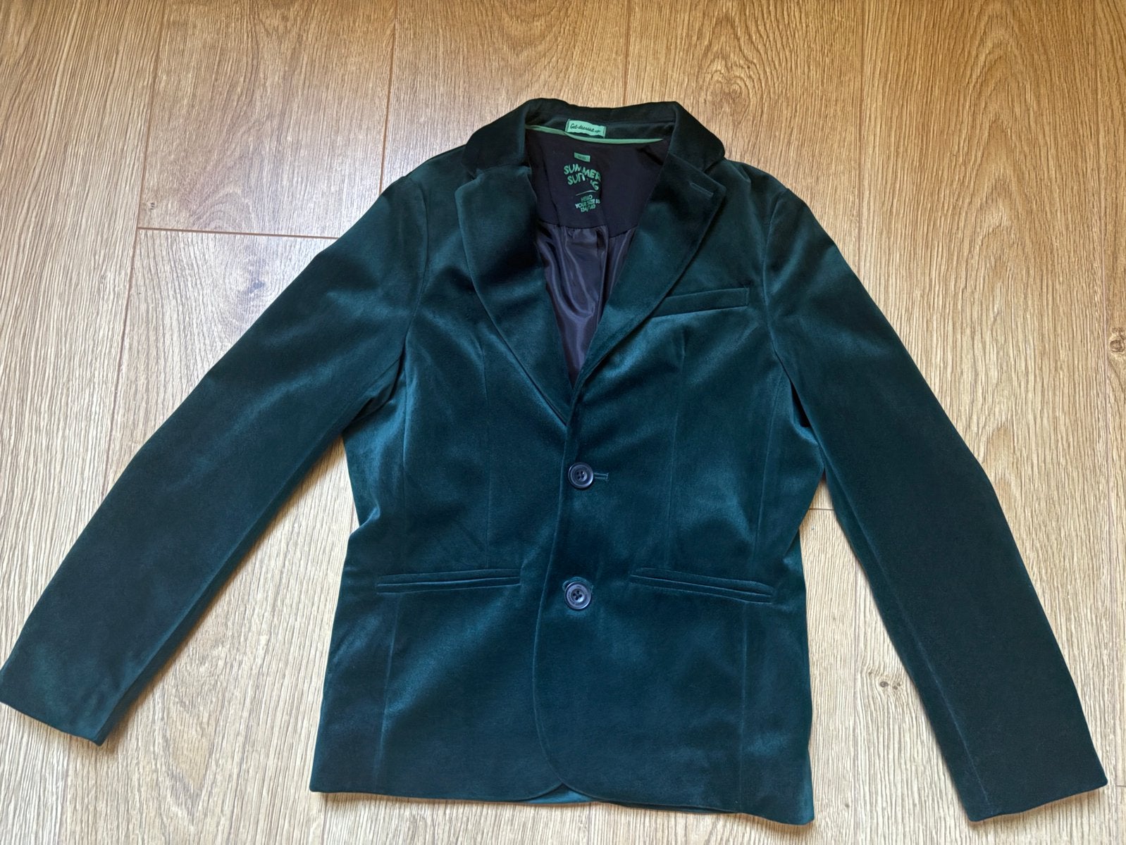 WE colbert jasje blazer kerst 134 / 140 z.g.a.n., Ophalen of Verzenden, Zo goed als nieuw, Jongen, Overige typen