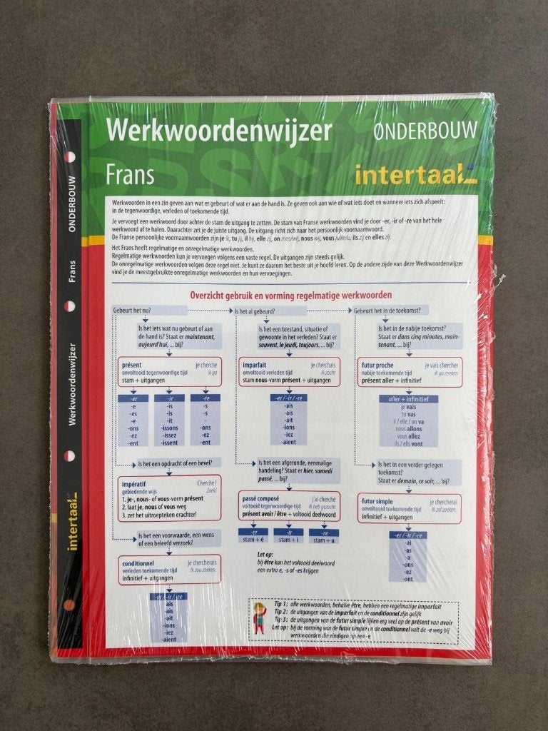 Frans Woordenschat en Werkwoordenwijzer onderbouw ~Intertaal, Boeken, Frans, Nieuw, Ophalen of Verzenden, Intertaal