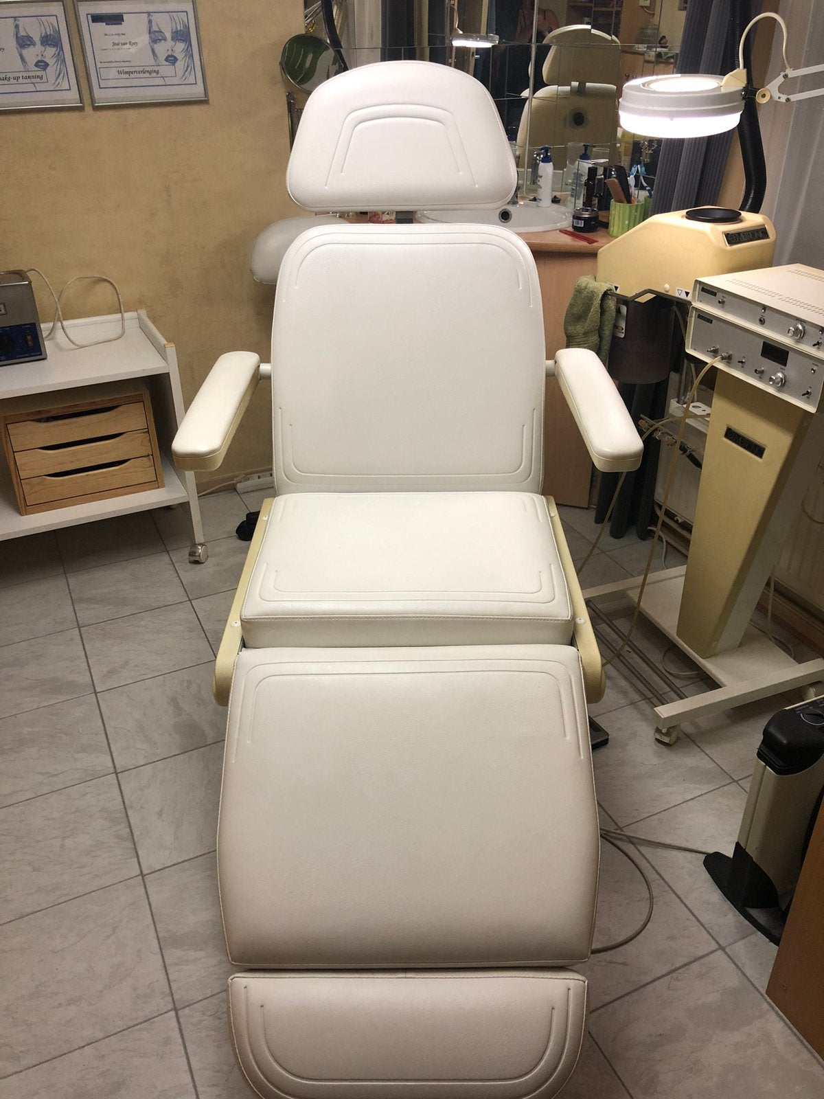 Schoonheidssalon stoel met verwarming, Ophalen of Verzenden, Gebruikt, Massagestoel of Kussen