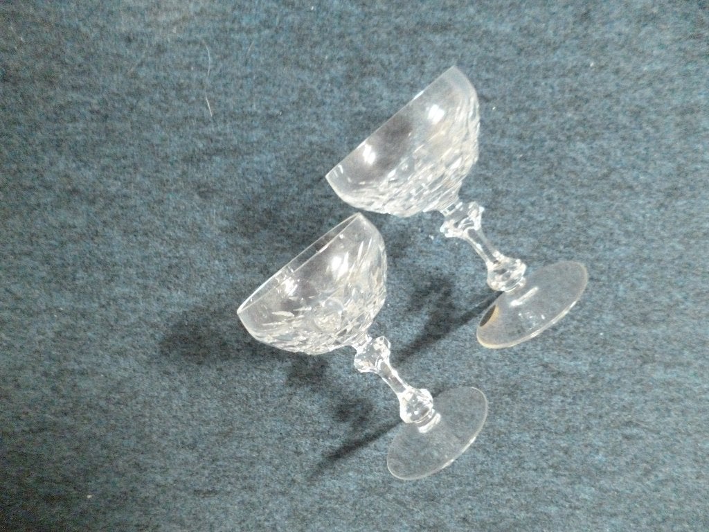 2 NIEUWE kristallen glazen samen €3,50, Ophalen of Verzenden
