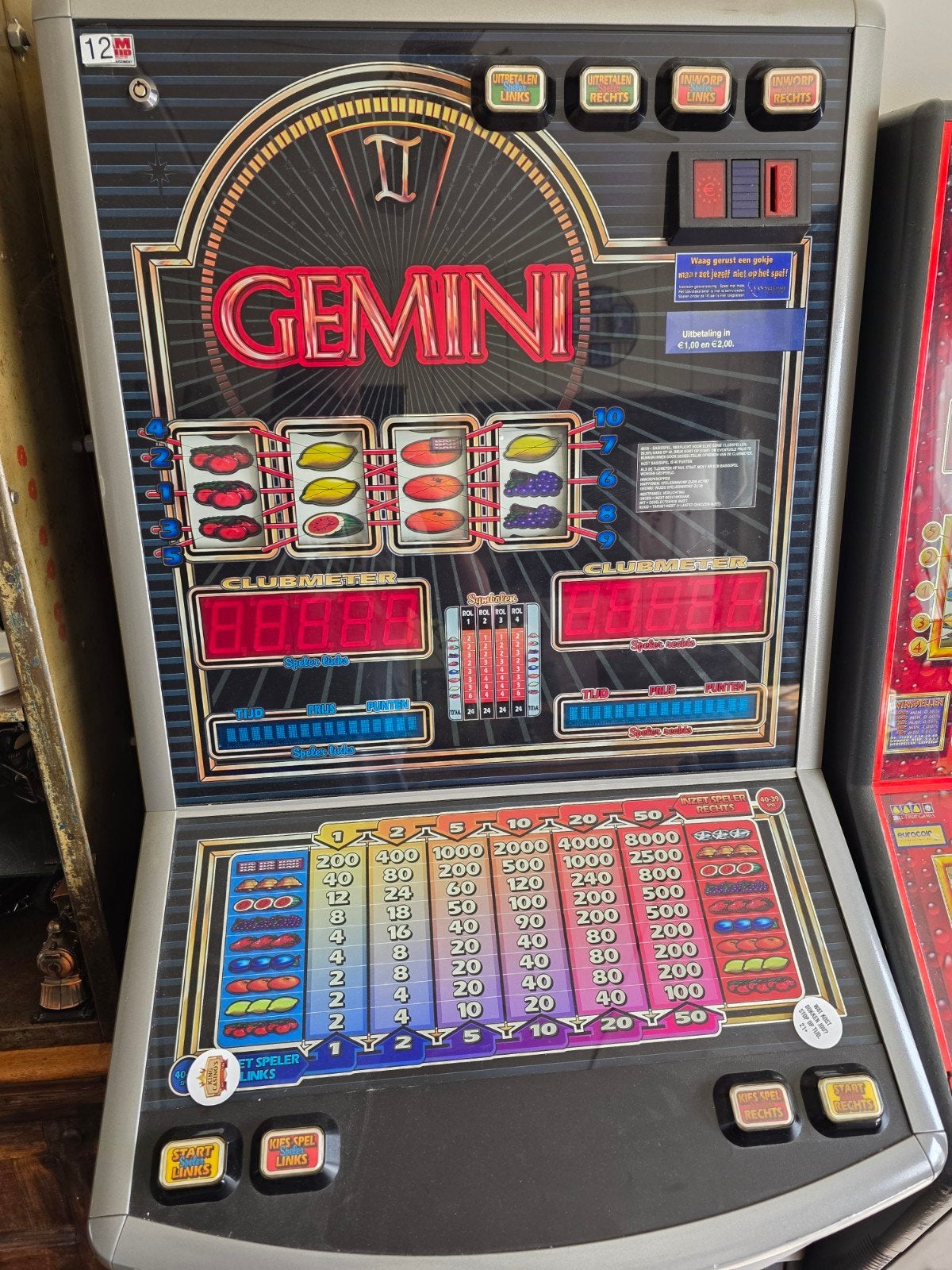 Gemini gokkast (halversie), Ophalen