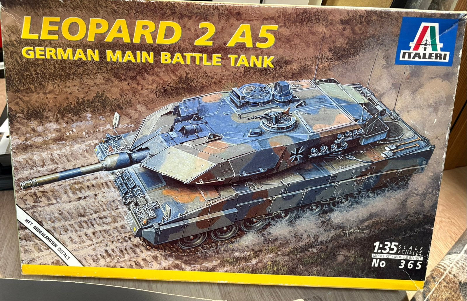 Italeri 365. Leopard 2 A5. 1:35. Gebouwd, Tank, Italeri, 1:32 tot 1:50, Ophalen of Verzenden