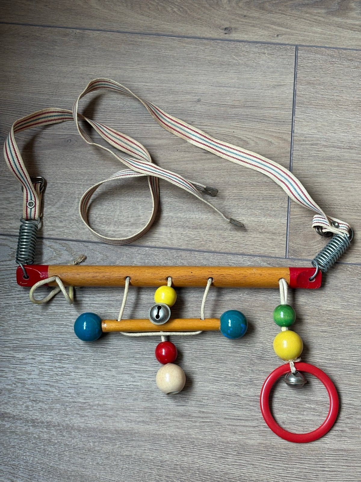Vintage boxhanger 60 jaar oud - Retro baby speelgoed, Ophalen of Verzenden, Overige typen