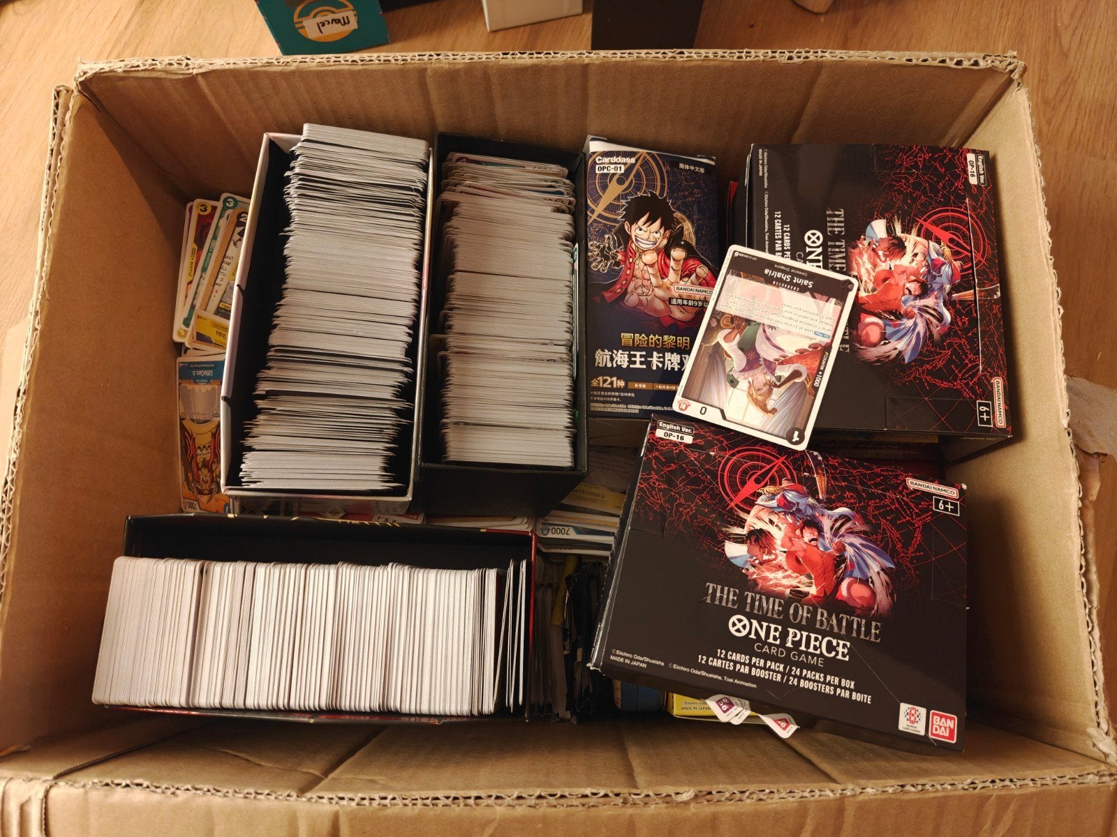 13.1kg One Piece Kaarten - Diverse Sets & Talen, Ophalen of Verzenden, Zo goed als nieuw, Meerdere kaarten