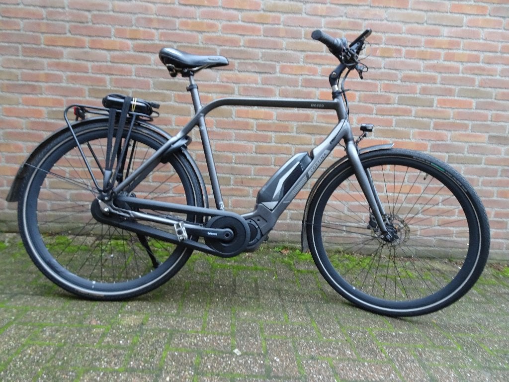 bijna nieuwe cortina mozzo midden motor 500 watt accu, Fietsen en Brommers, Versnellingen, Zo goed als nieuw, 53 tot 57 cm, Ophalen