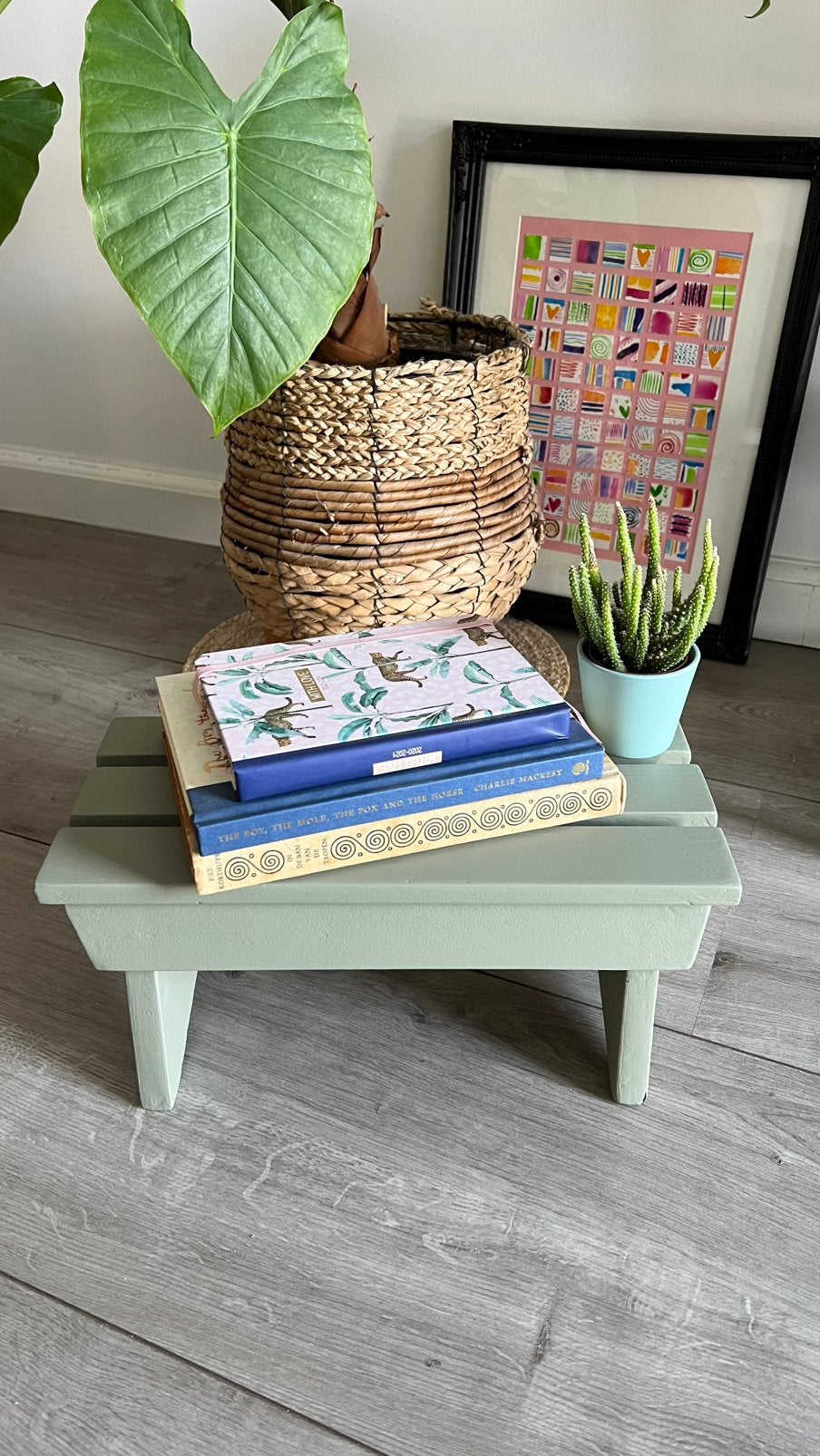 Krukje | Plantentafeltje, Ophalen, Zo goed als nieuw, Hout