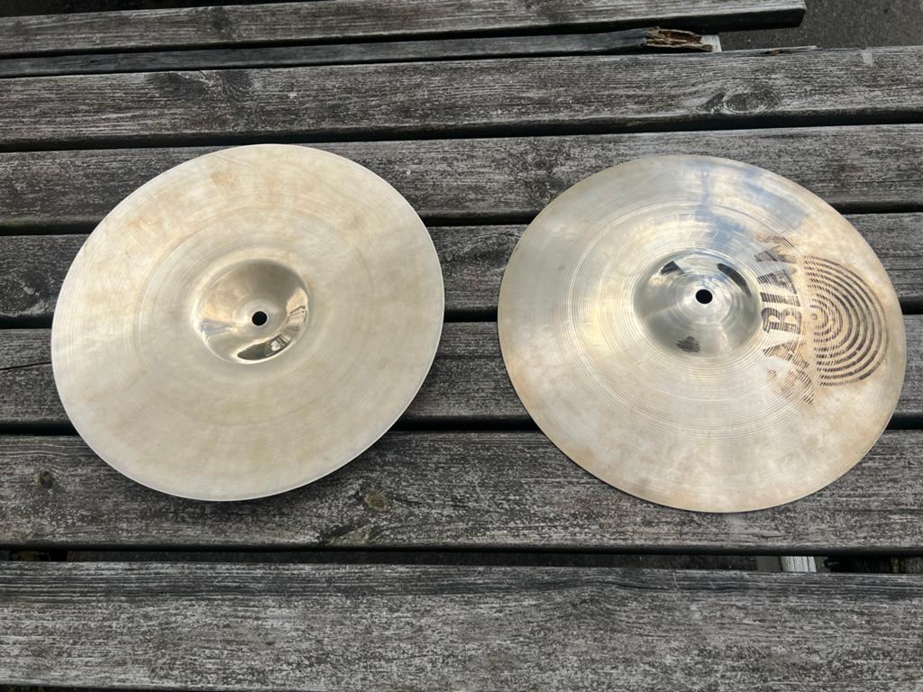 Sabian AAX Studio Hats 13 inch, Ophalen of Verzenden, Gebruikt, Overige merken