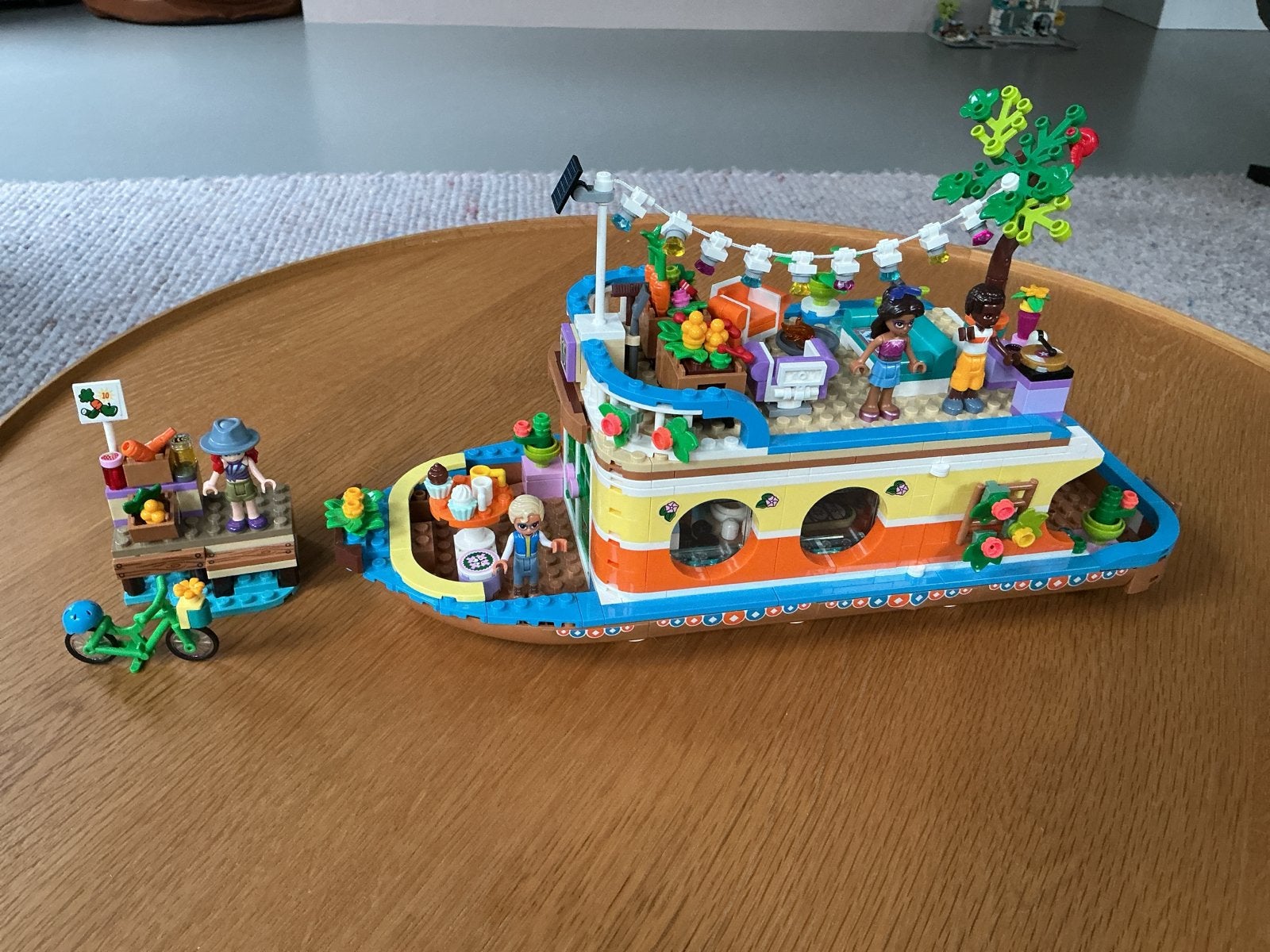 Lego Friends 41702 Drijvende Woonboot met Fiets, Ophalen of Verzenden, Zo goed als nieuw