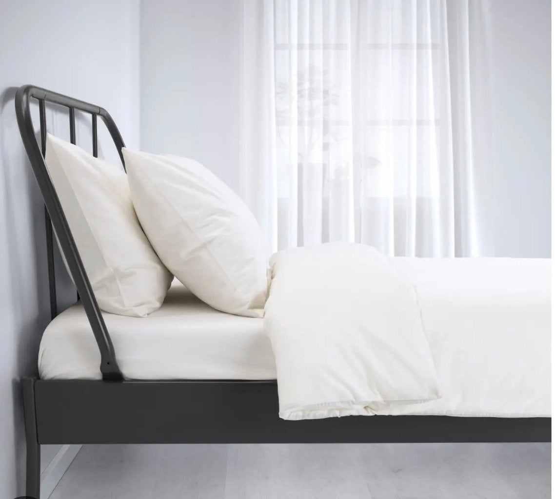 IKEA Kopardal metalen spijlenbed 140x200 zgan, Huis en Inrichting, Slaapkamer | Bedden, Ophalen, Zwart, Tweepersoons, 140 cm